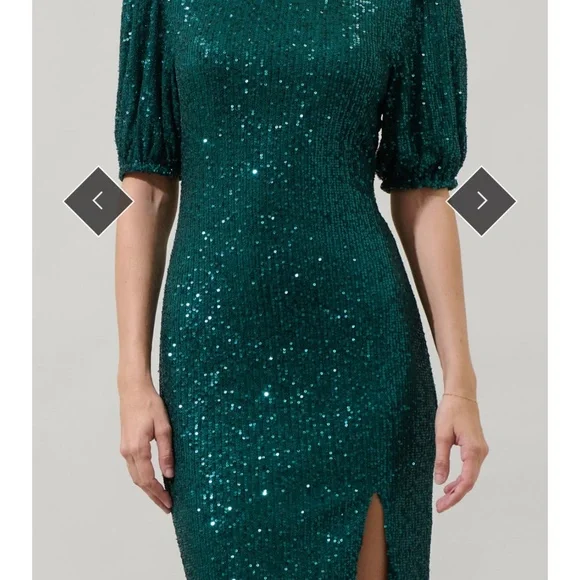 NWT SUGARLIPS All That Glitters Sequin Midi Dress in S - Picture 3 of 10